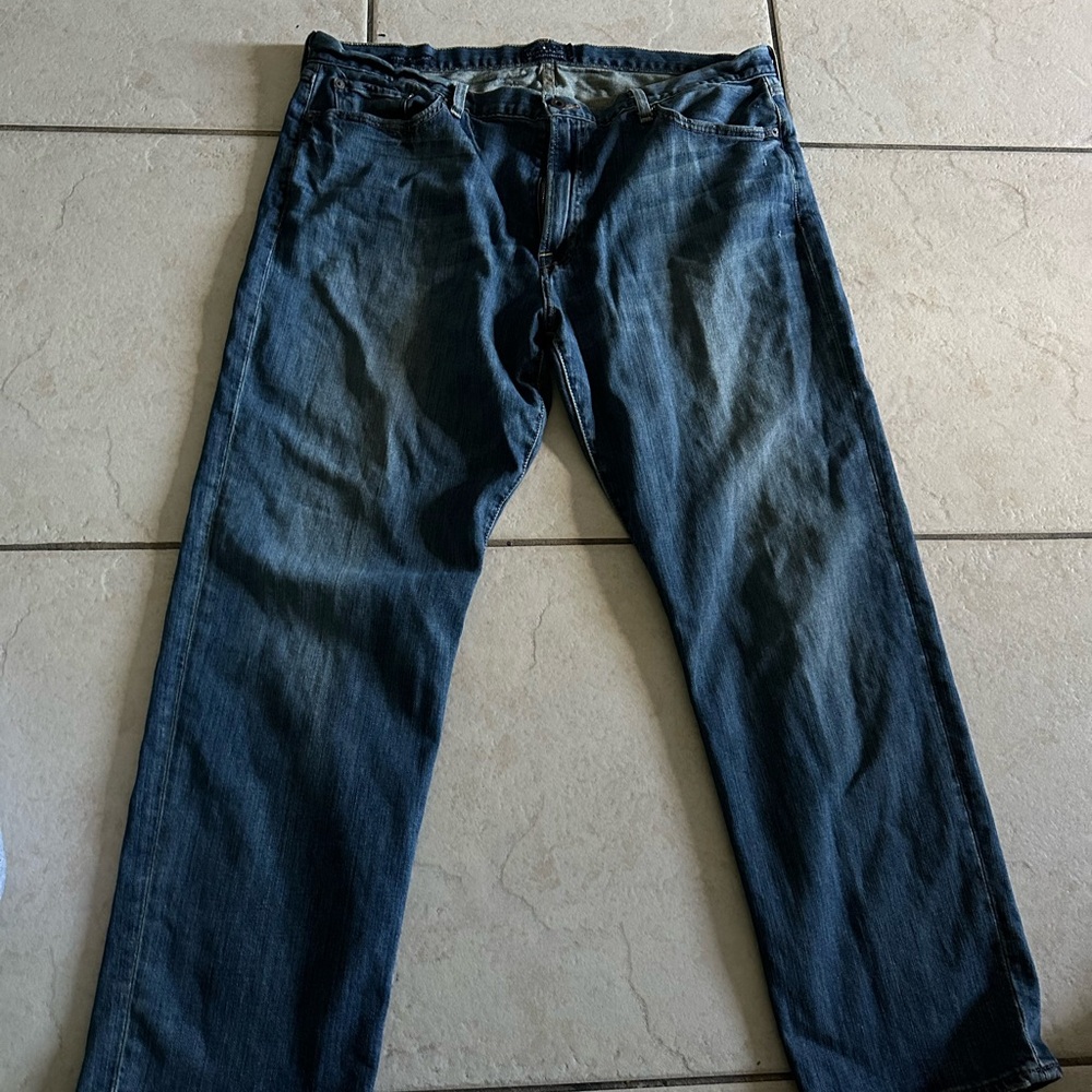 Lucky Brand Men's Dark Blue Straight Jeans